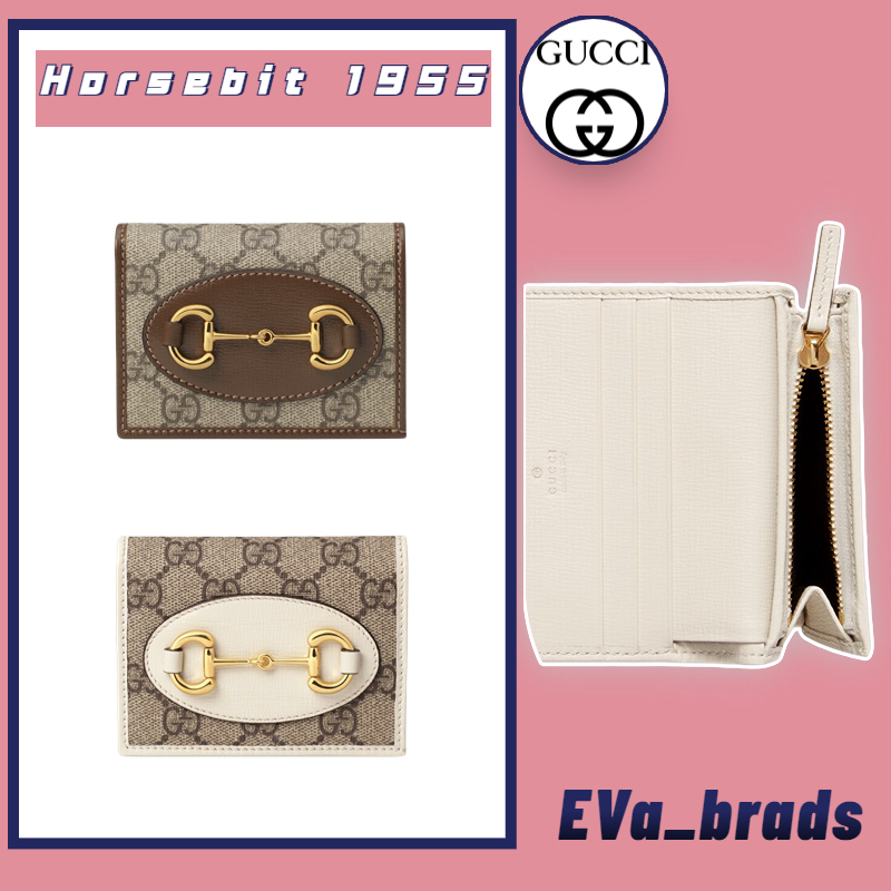 👜: New!! Gucci Horsebit 1955 GG Wallet Unisex/Ví/Ví