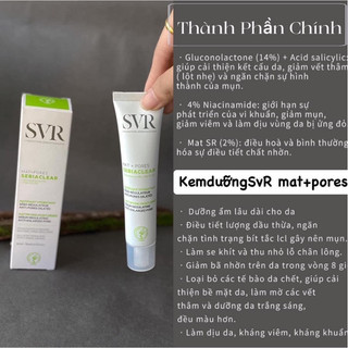 KEM DƯỠNG SVR ACTIVE GEL/MAT PORE