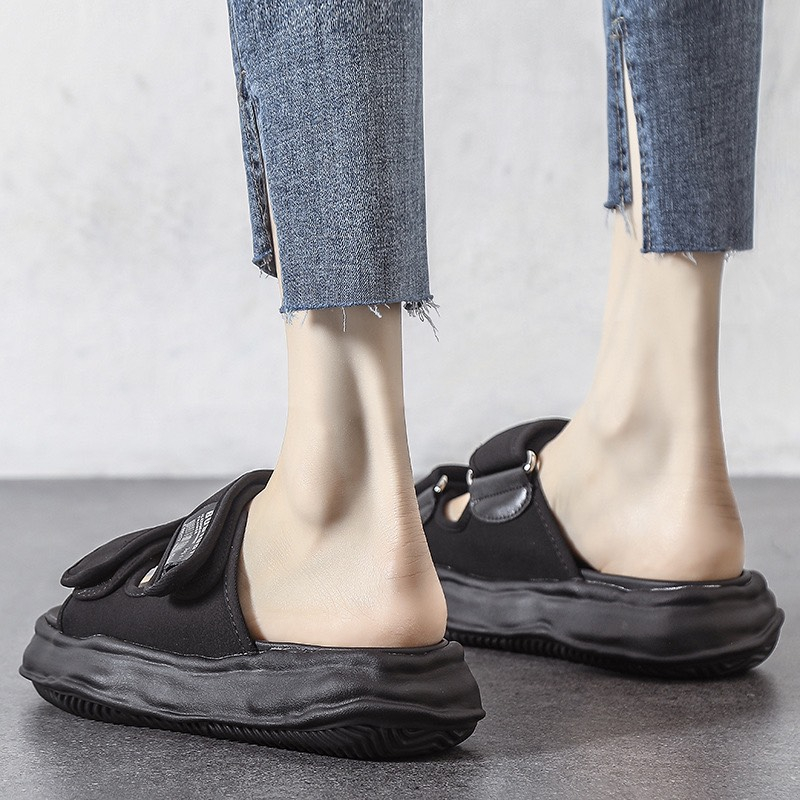 Dép nữ 2 quai Shougu thời trang, đế cao 3cm siêu đẹp, chống nước không hôi chân