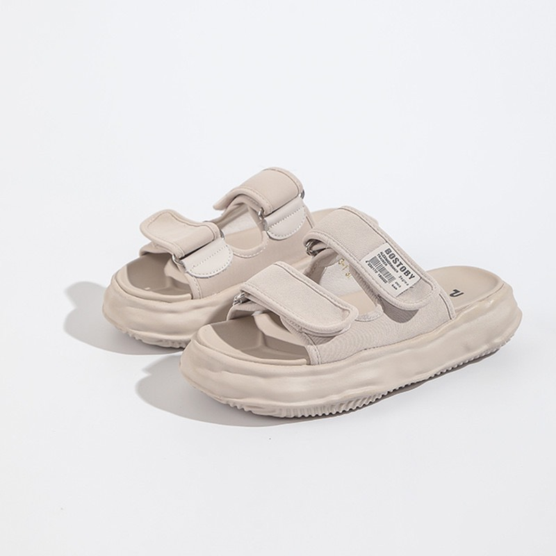 Dép nữ 2 quai Shougu thời trang, đế cao 3cm siêu đẹp, chống nước không hôi chân