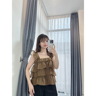 Áo 2 dây bèo tầng cánh tiên Cimie Closet