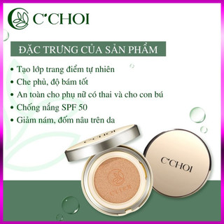 Phấn Nước Trang Điểm C'CHOI HERBAL DD CUSHION Mỏng Mịn Che Phủ Tốt Làm Đều Màu Da Cấp Ẩm Chống Nắng Tiệm Nhà Thảo
