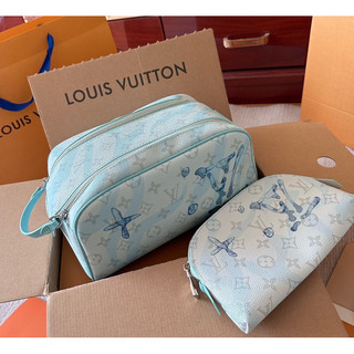 Set túi tiện ích combo LV form rộng fullbox túi vải bill unisex W266-26