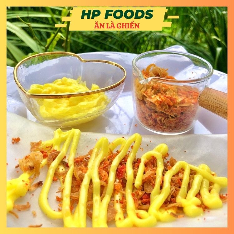 Combo siêu bơ, Bánh tráng phơi sương HPFOODS, bơ béo trứng gà - muối tép hành phi siêu ngon