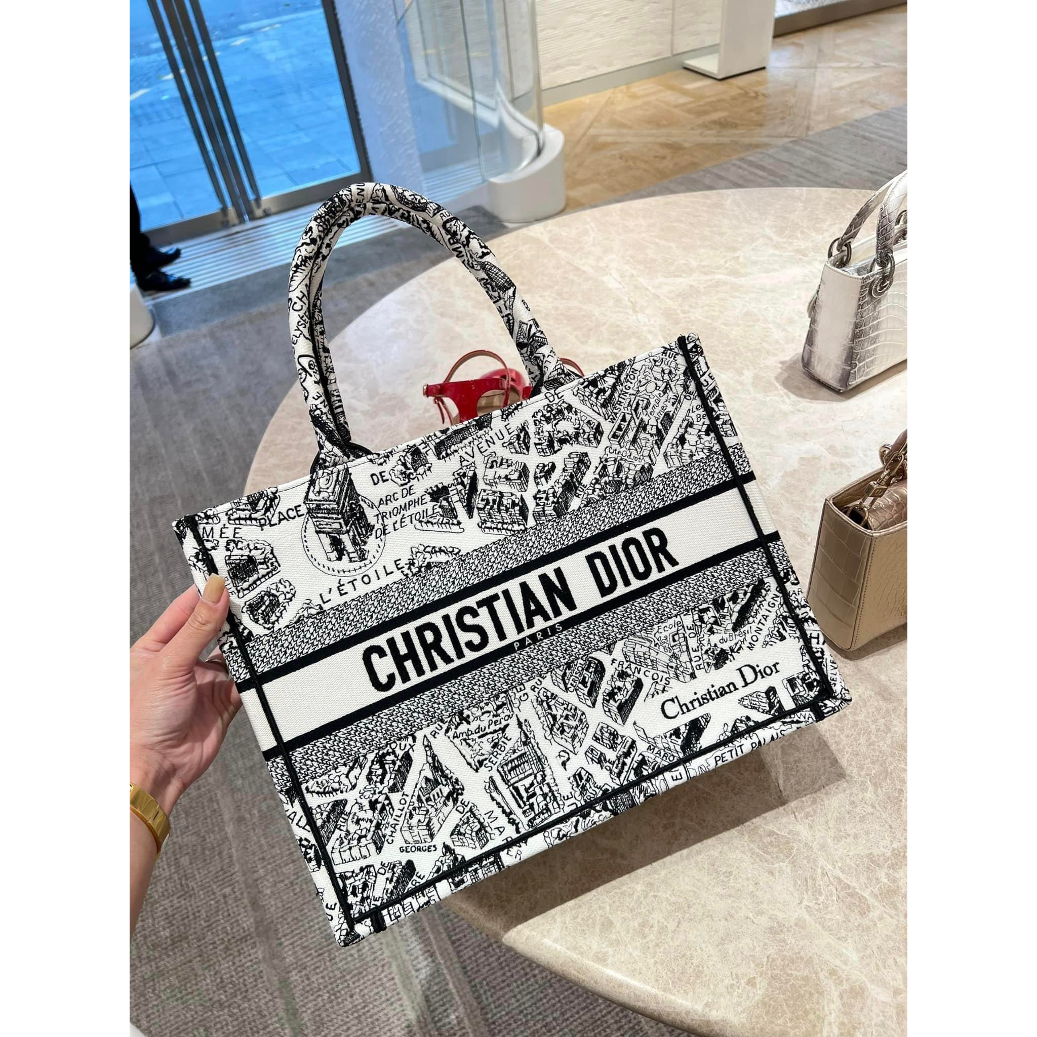 Túi XÁch Di.or LAdy Họa tiết Mới Hàng Super