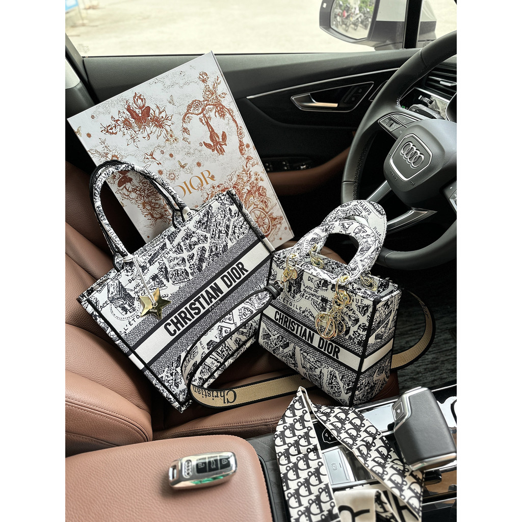 Túi XÁch Di.or LAdy Họa tiết Mới Hàng Super