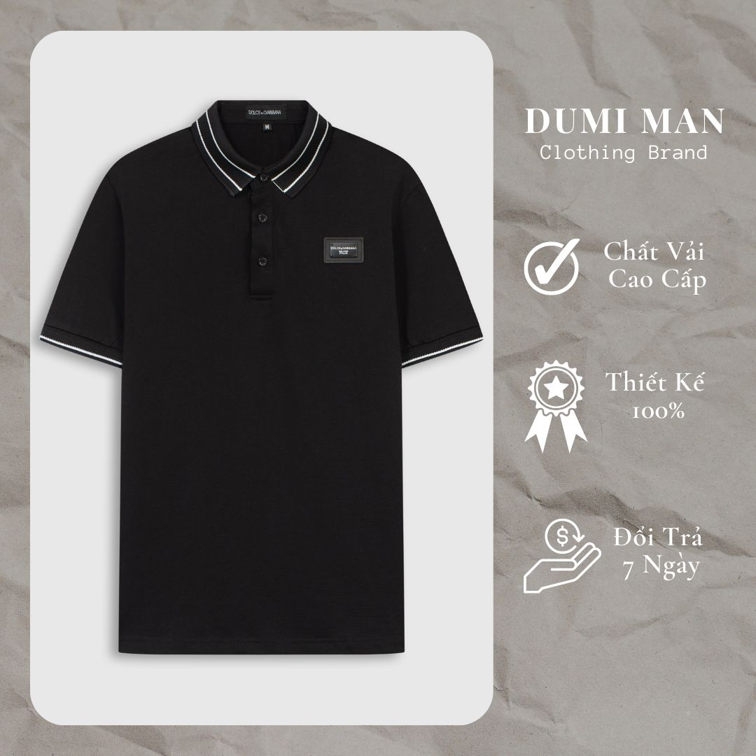 Áo Polo Tag DC Nam DuMiMan Thanh Lịch Trẻ Trung, Chất Liệu Cotton Cao Cấp Không Nhăn, Không Bai Xù
