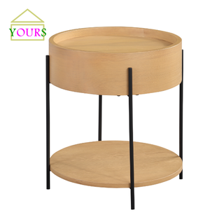 Bàn coffee-sofa đa năng Rebar Round End Table