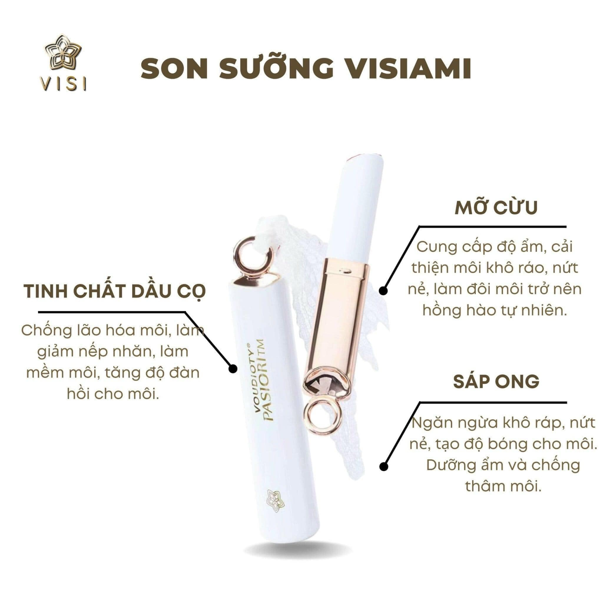 SON DƯỠNG VISIAMI DƯỠNG CHỐNG THÂM VÀ MỀM MÔI
