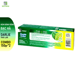 COMBO 2 kem đánh răng DARLIE bạc hà Thái Lan 150gr