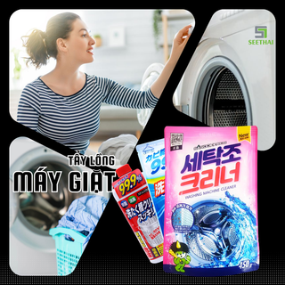 Tẩy lồng máy giặt bột vệ sinh lồng máy giặt nước làm sạch lồng máy