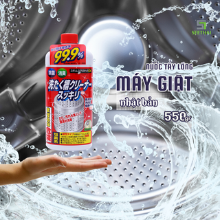 Nước làm sạch lồng máy giặt Nhật Bản 550gr - chai dung dịch tẩy rửa làm sạch lồng máy