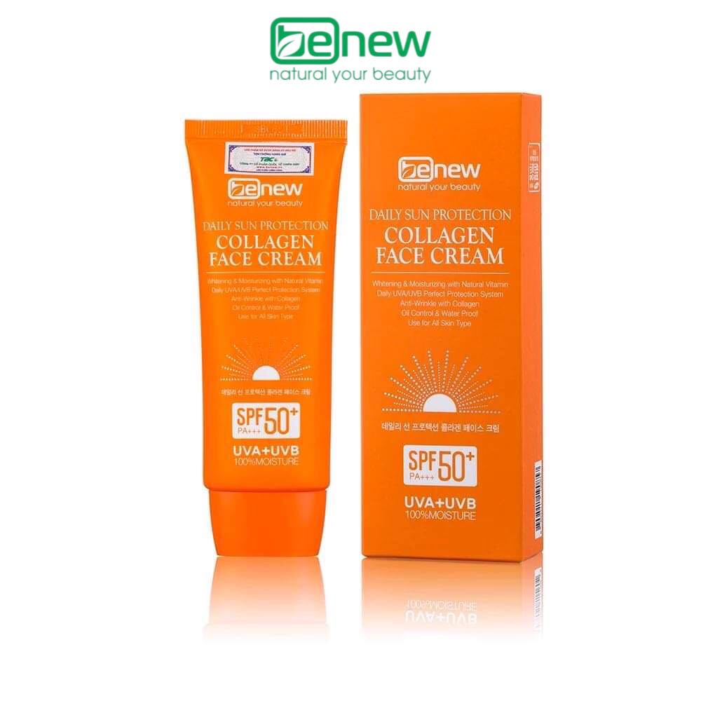 Kem chống nắng cao cấp Benew Daily Sun Protection Collagen Face Cream (70ml)