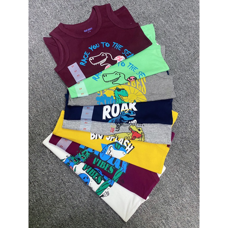 Áo ba lỗ cotton Old.na.vy cho bé trai 1-5y