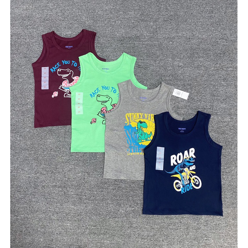 Áo ba lỗ cotton Old.na.vy cho bé trai 1-5y