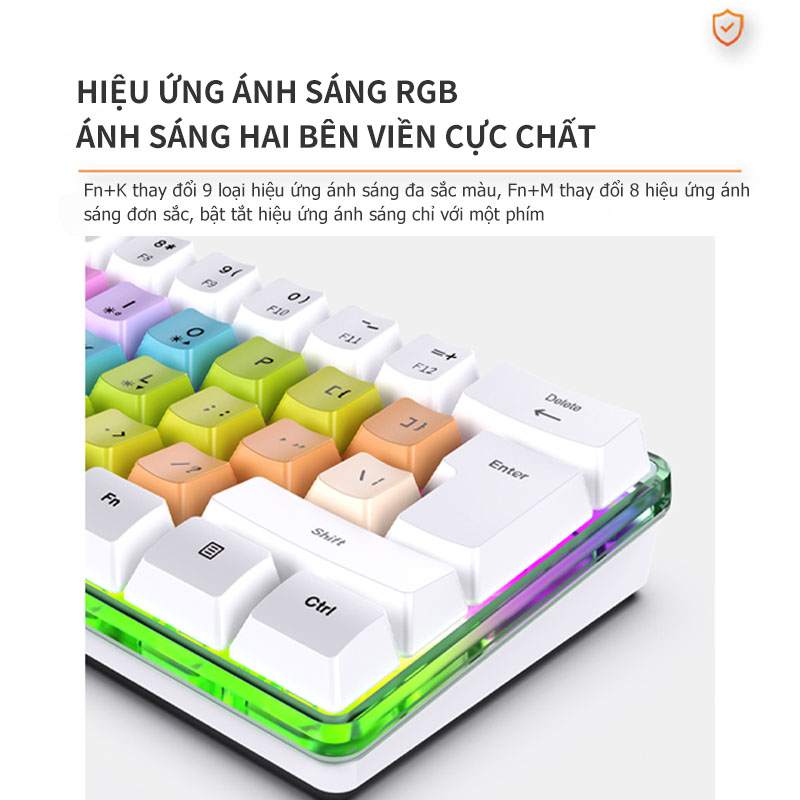 Bàn phím giả cơ Led RGB chuyên dùng cho máy tính- Bảo hành 12 tháng
