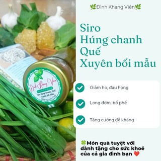Siro ho húng chanh quế xuyên bối mẫu - homemade - 100ml