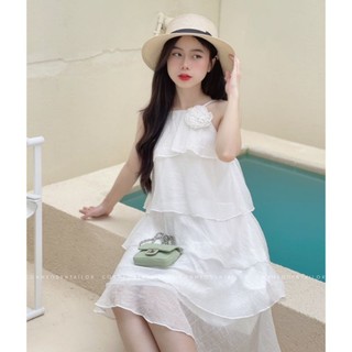 Đầm Yếm Đính Hoa CONMEODEN - COVI DRESS