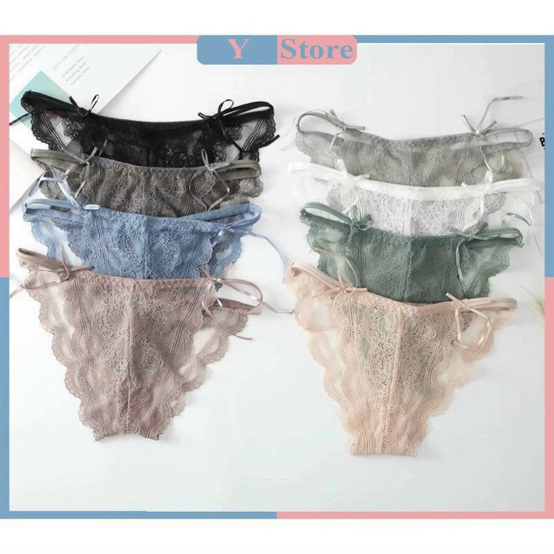 Combo 5 quần ren đính nơ 2 bên sexy quyến rũ mã 6868