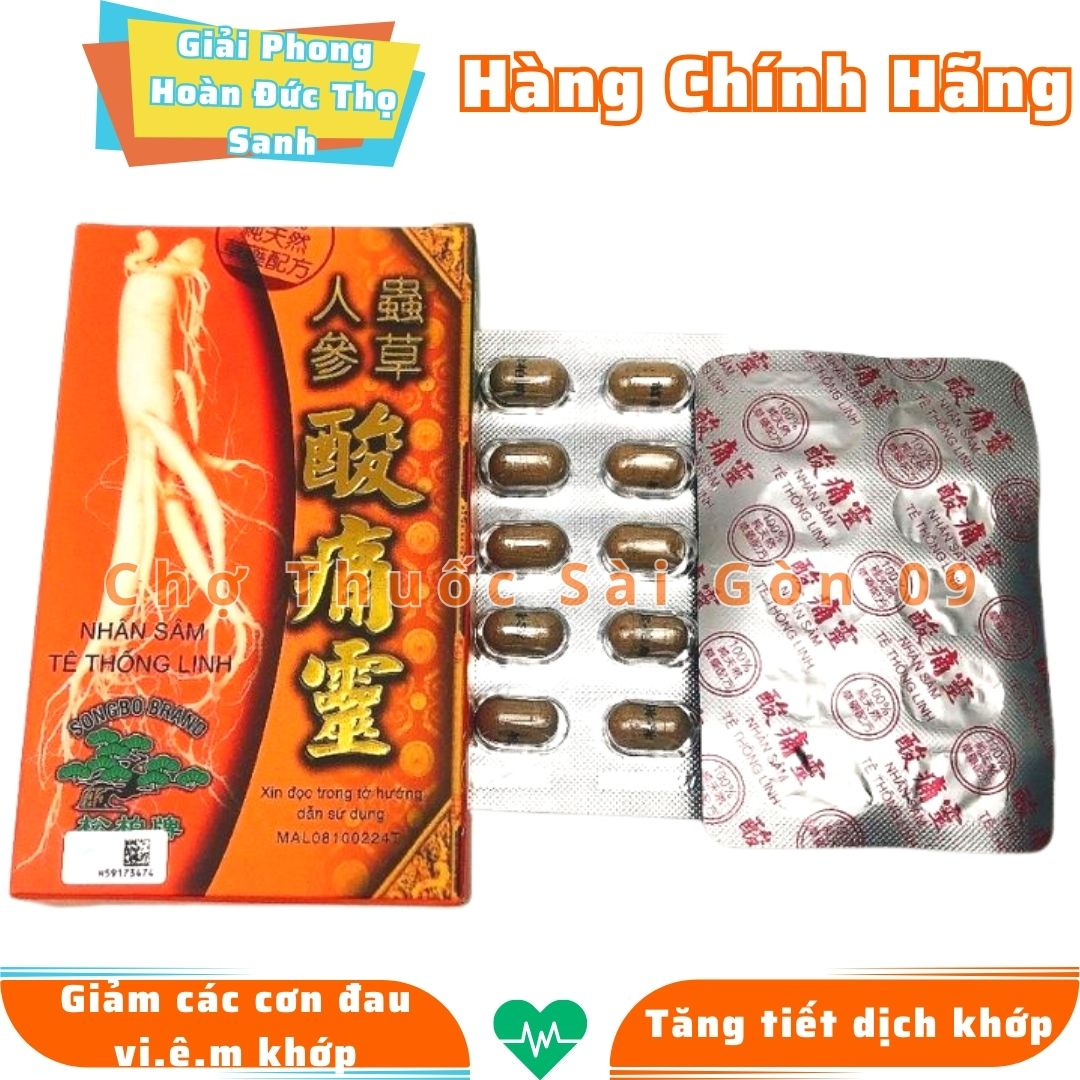 Nhân Sâm Tê Thống Linh Malay Hộp 20 viên- Hỗ Trợ Xương Khớp