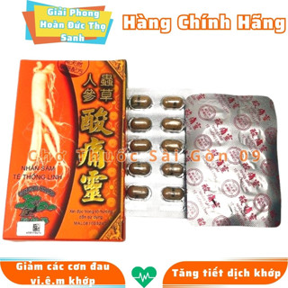  Nhân Sâm Tê Thống Linh Malay Hộp 20 viên- Hỗ Trợ Xương Khớp 