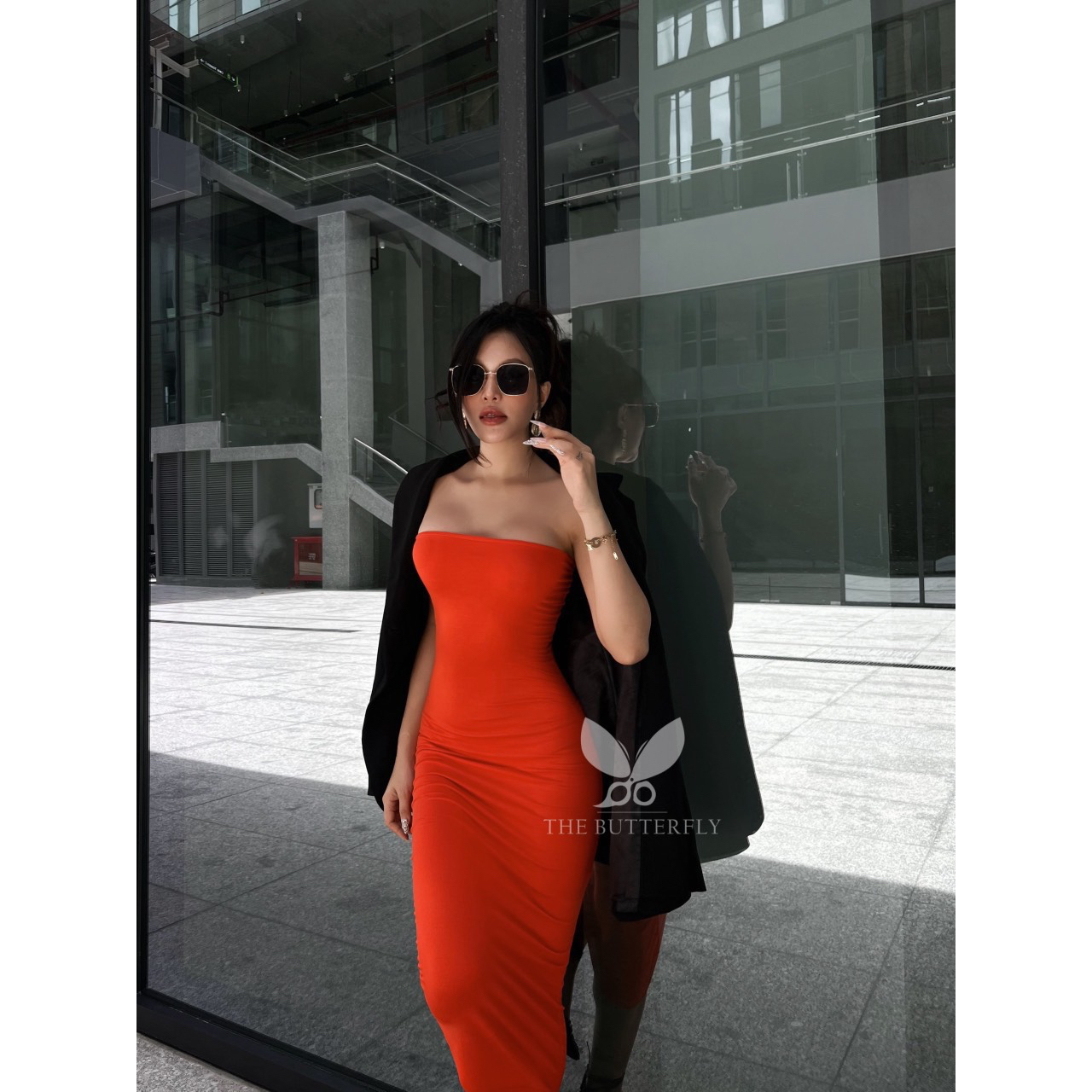 Váy/ Đầm Ống Nữ - Đầm Quây - Tubedress Thun Cotton Lụa Dẻo Co Giãn Ôm Sát The Butterfly