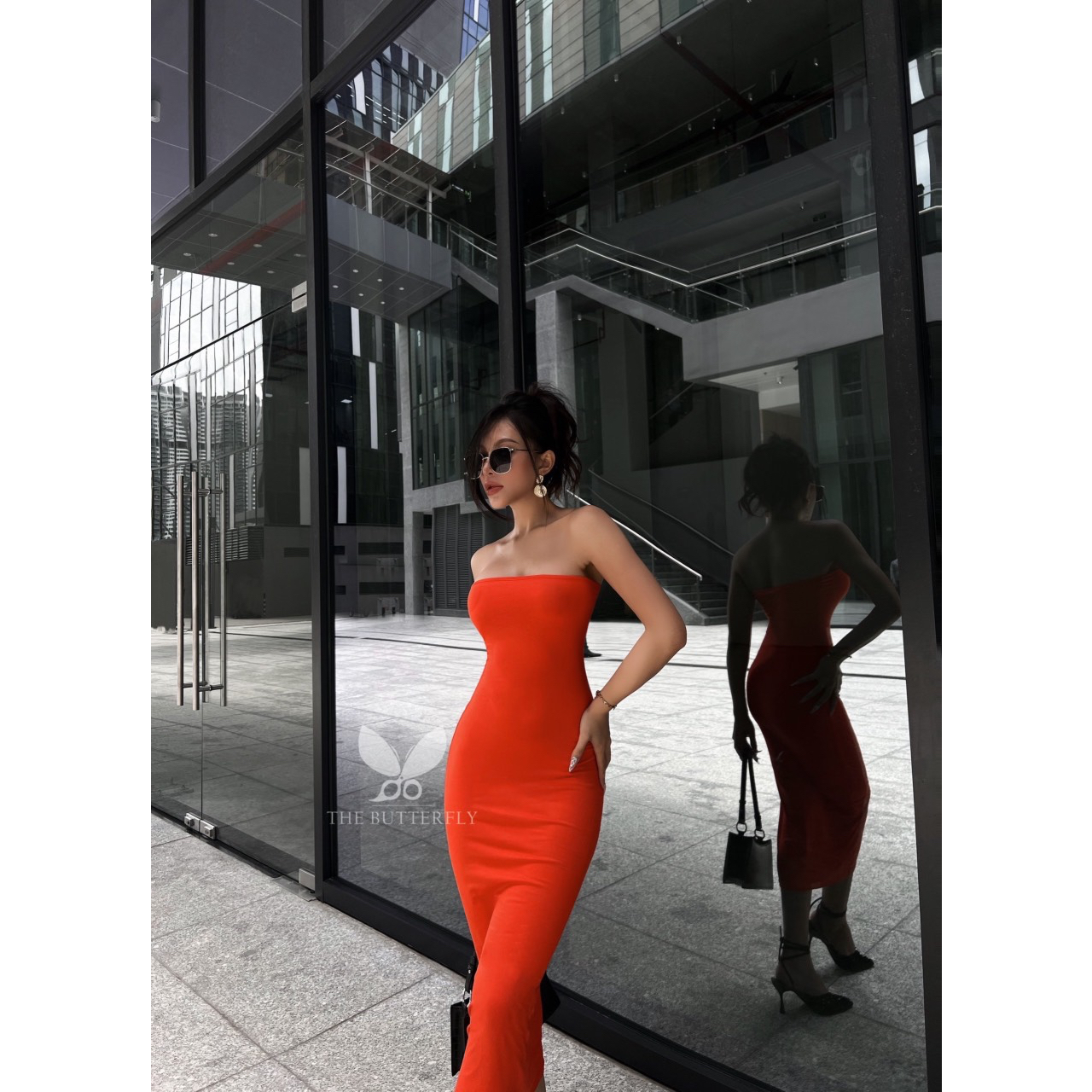 Váy/ Đầm Ống Nữ - Đầm Quây - Tubedress Thun Cotton Lụa Dẻo Co Giãn Ôm Sát The Butterfly