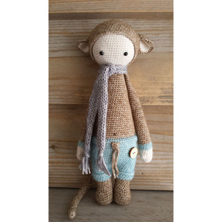 Len cúc tần-Sợi sơnin (chenille),t/p 78% cotton,22% polyester, dùng đan len thủ công,50g/cuộn,nhãn hiệu: Snowball,CT50..