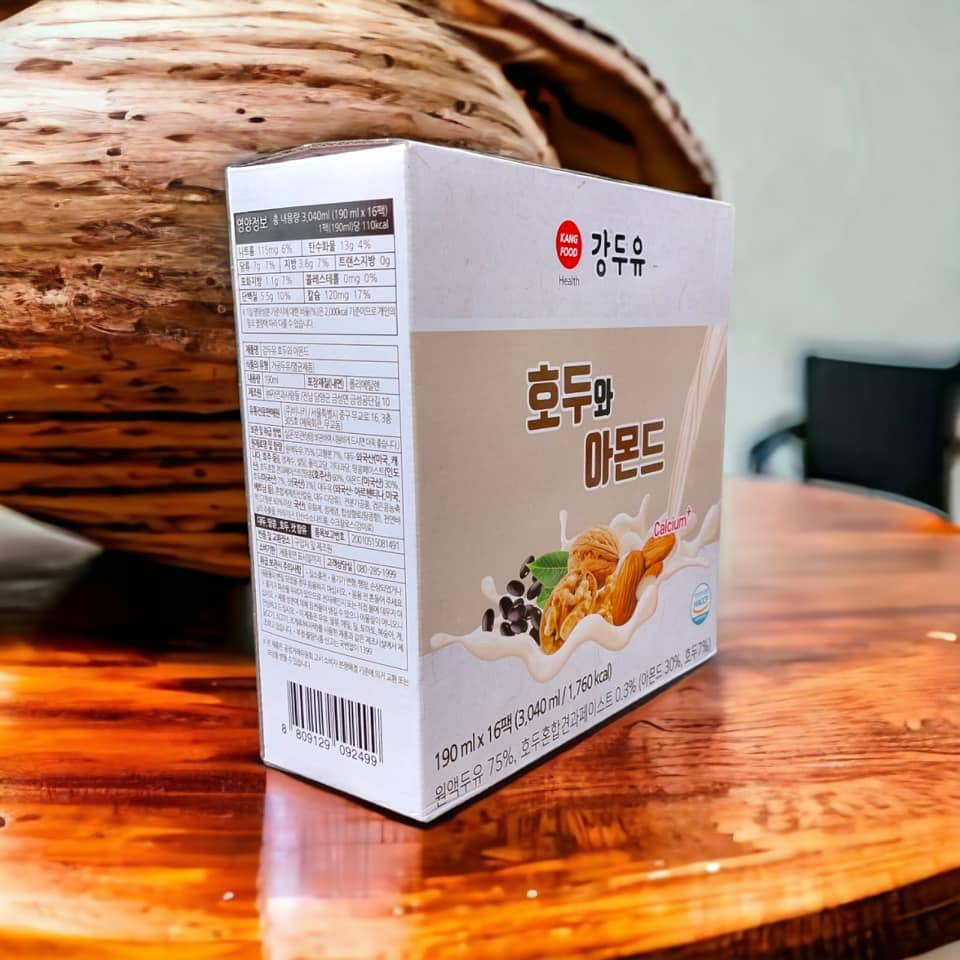 Sữa hạt óc chó hạnh nhân đậu đen Hàn Quốc thương hiệu Kang's Food