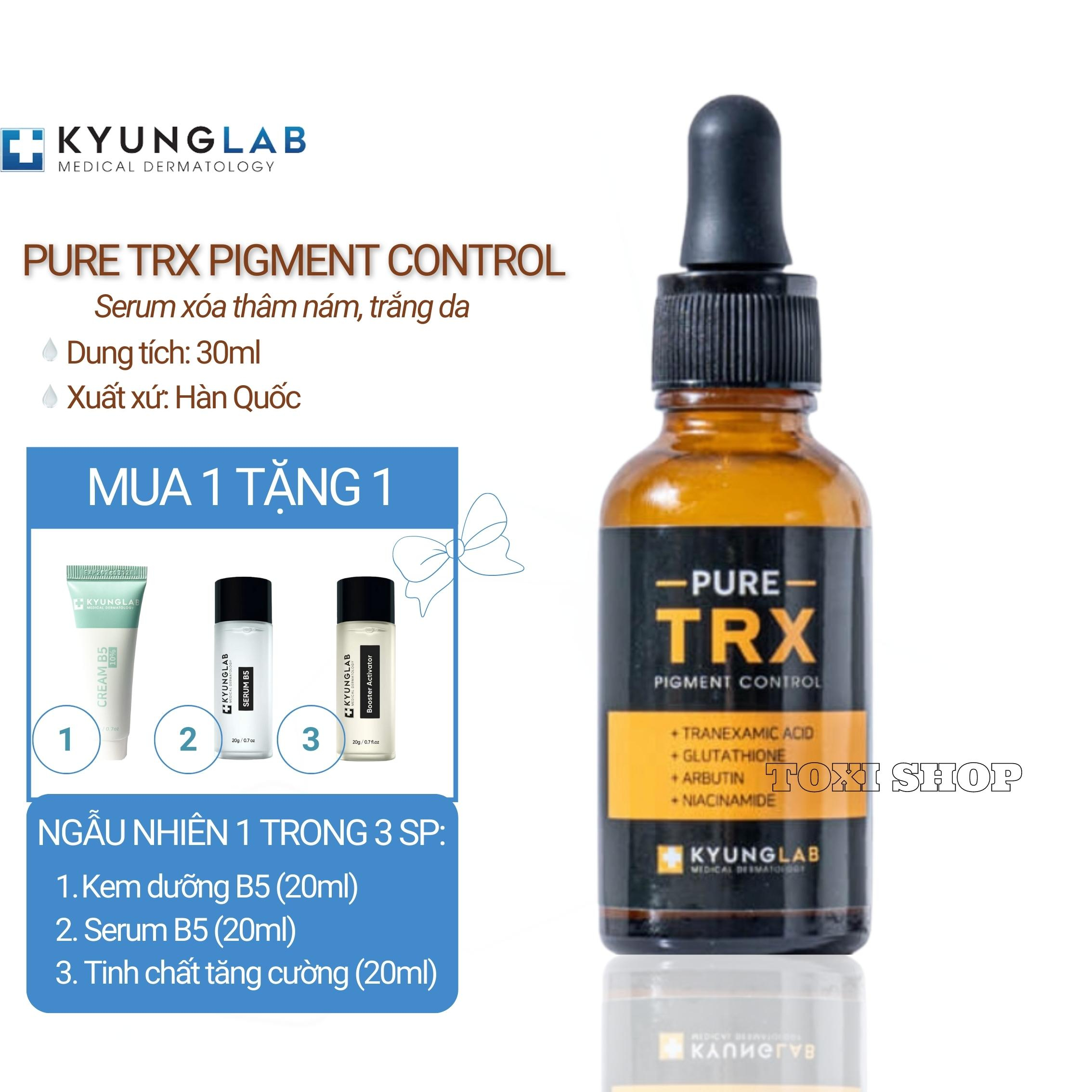 Serum trắng da, ngừa nám pure TRX Kyung Lab 30ml, loại bỏ các vết thâm mụn, nám, tàn nhang, mịn da, căng bóng da