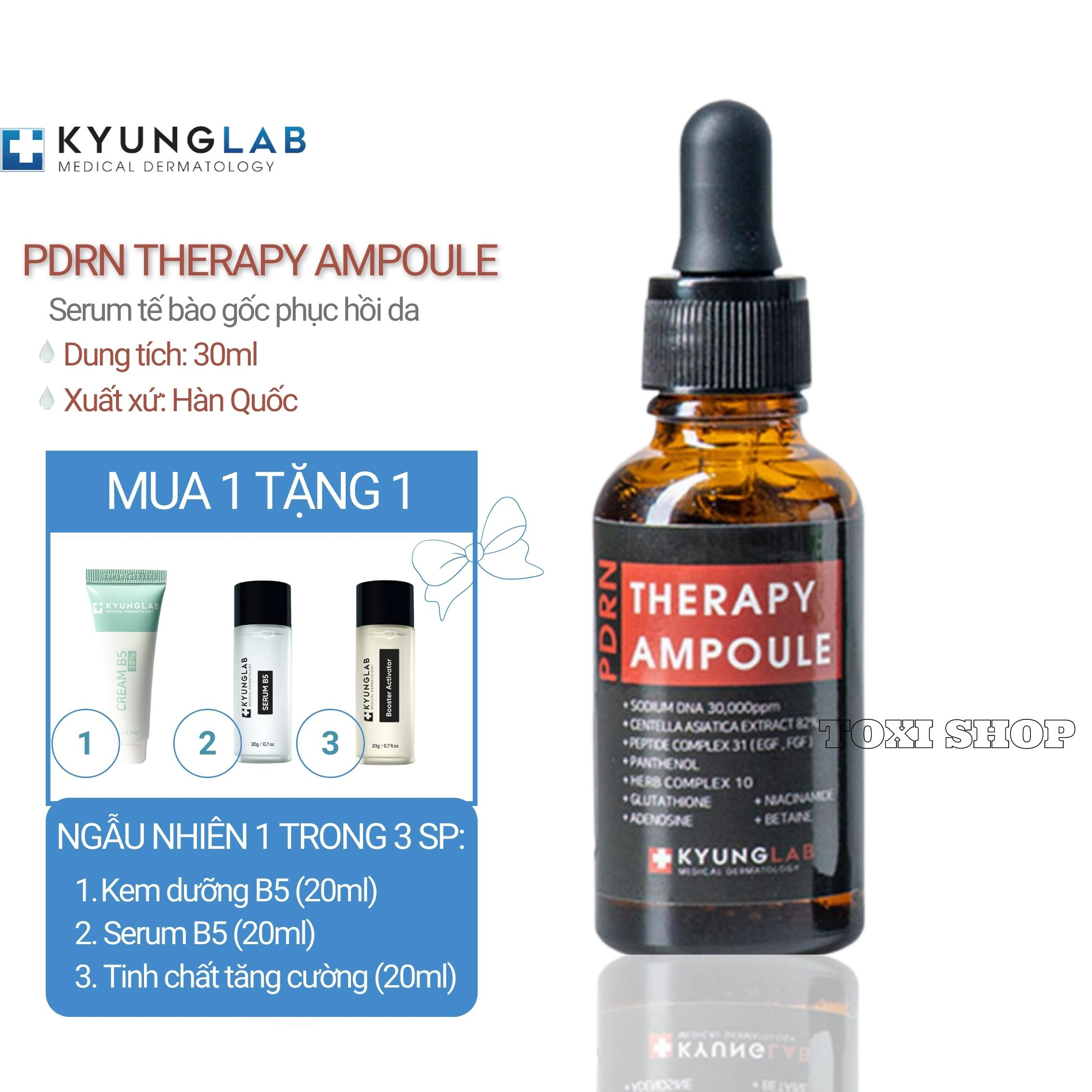 Serum tế bào gốc Therapy Ampoule PDRN Kyung Lab 30ml, serum tái tạo phục hồi da, ngăn lão hóa, thâm nám tàn nhang
