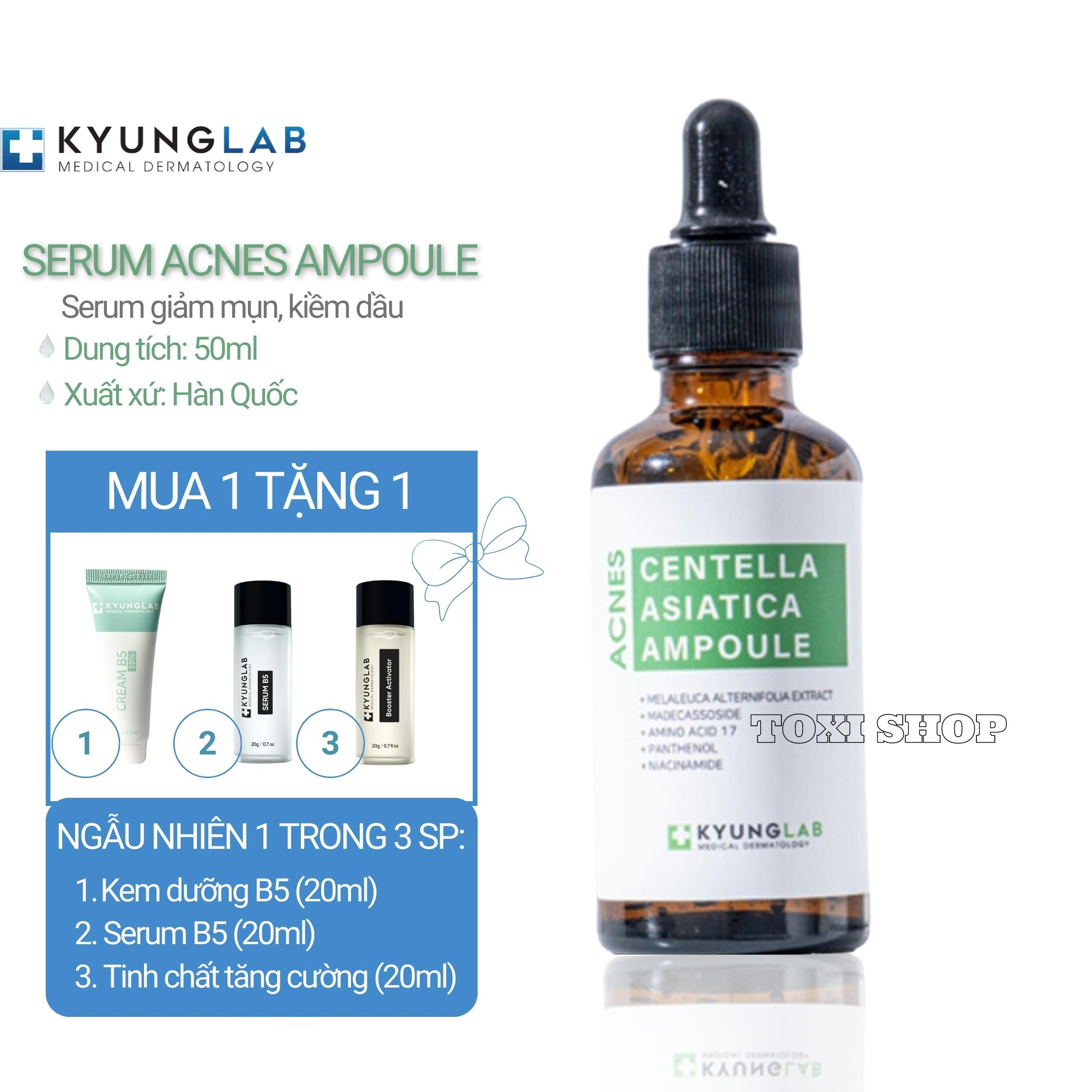 Serum ngừa mụn thâm Acnes Kyung Lab 50ml kiềm dầu, làm dịu, giảm sưng viêm, mụn, thâm, Centella Aisatica Ampoule