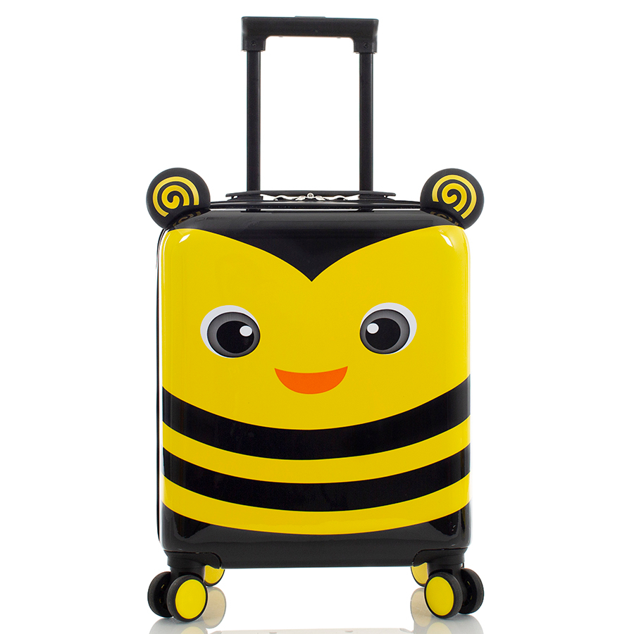 Vali Trẻ Em Heys Vali Super Tots Spinner Bumble Bee M Yellow - Nhựa PC Cao cấp, Hoạ Tiết Dễ Thương Cho Bé