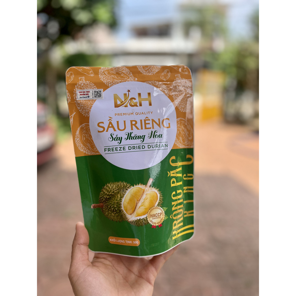 Sầu riêng sấy thăng hoa 50g túi zip
