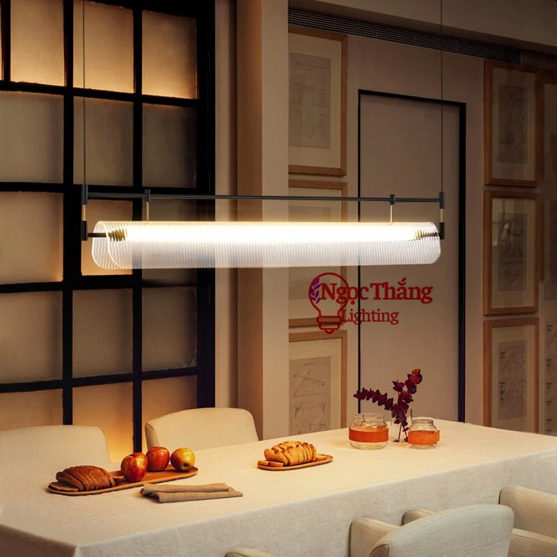 Đèn thả trần nghệ thuật trang trí bàn ăn phòng khách Led 3 chế độ màu 25W 220V TTK89 Ngọc Thắng (Tặng kèm remote)