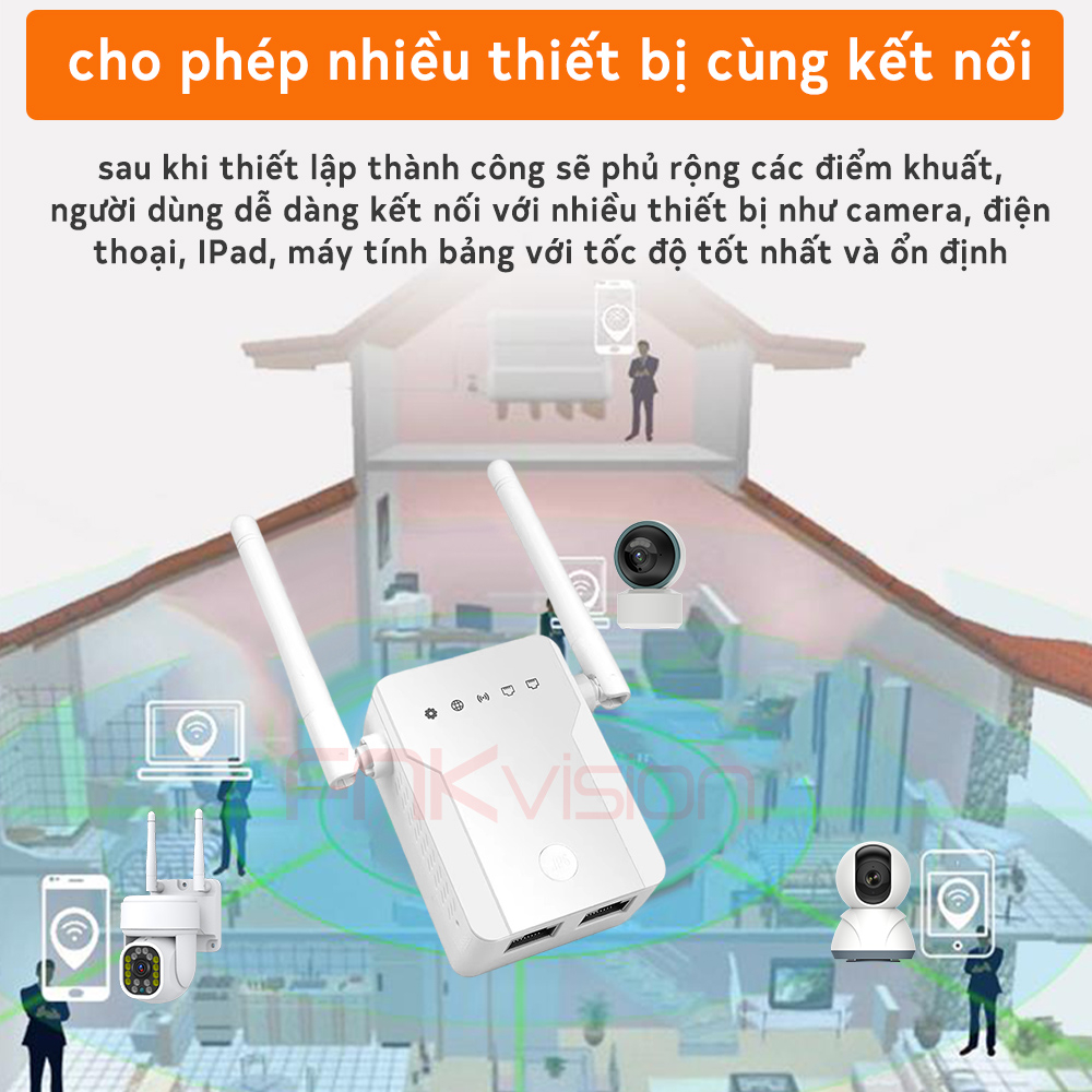 Bộ kích sóng wifi, tăng cường tín hiệu wifi, tăng khả năng xuyên tường