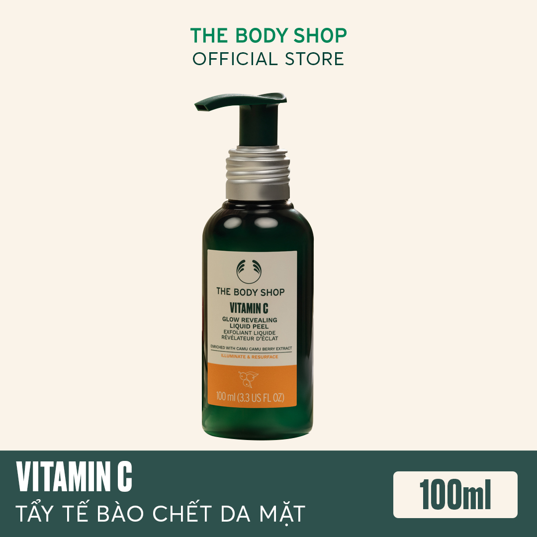 Tẩy tế bào chết da mặt The Body Shop Vitamin C Glow-Revealing Liquid Peel 100ML