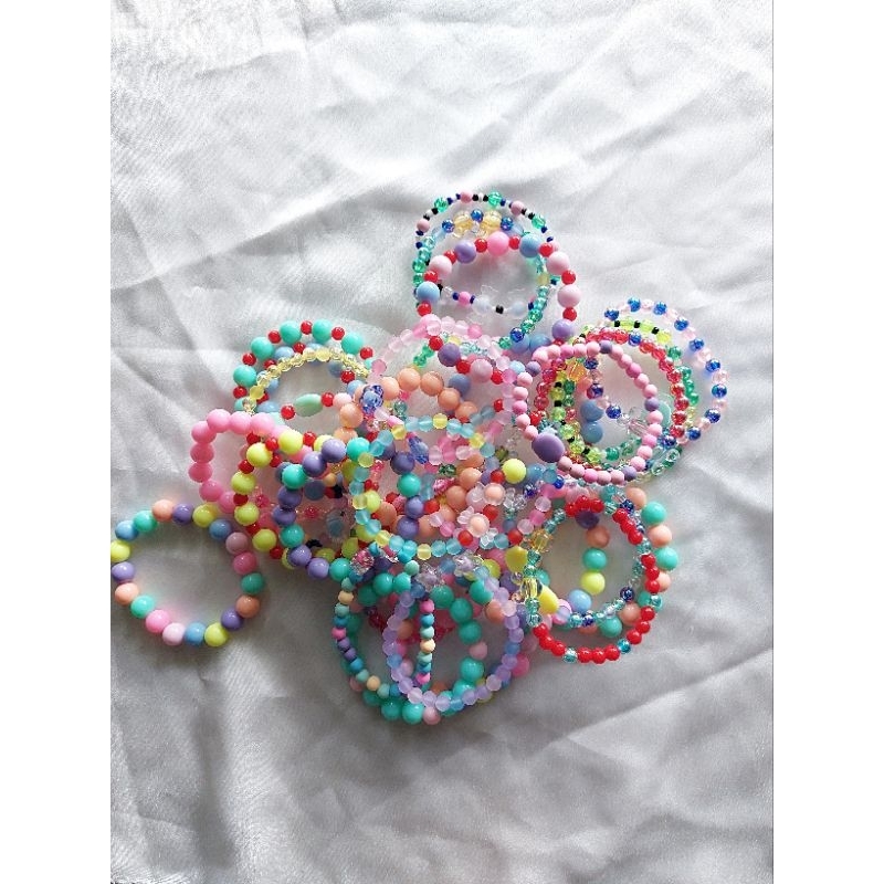 Vòng tay hạt cườm Handmade nhiều màu sắc, họa tiết khác nhau cho nữ size 16 cm