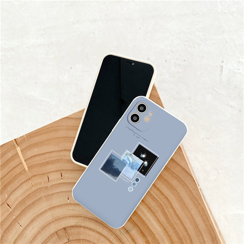 Ốp lưng Iphone sắc xanh mây trời cho ip 6/7/8Plus X XS xr xsmax 11/12/13/14pro prm eh2090