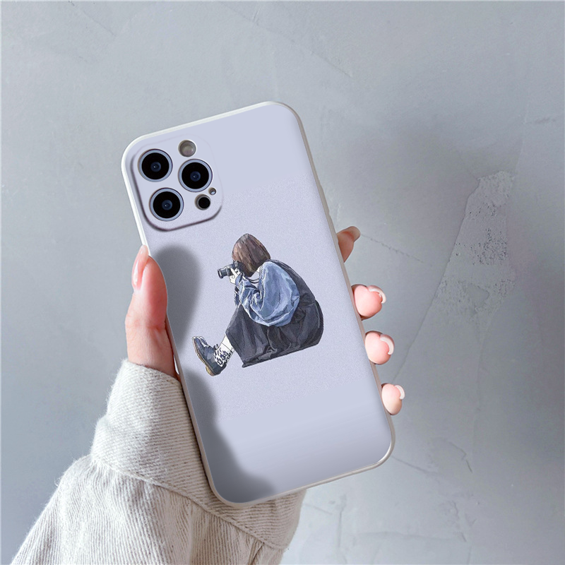 Ốp lưng iphone hình cô gái nhiếp ảnh gia bảo vệ cam viền dẻo chống sốc ip 11 12 13 14 pro max eh2096