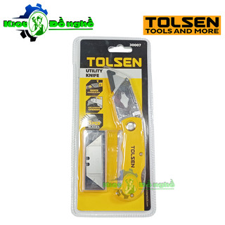 Dao rọc cáp điện tolsen 30007 - dao rọc giấy gấp gọn - kiot đồ nghề
