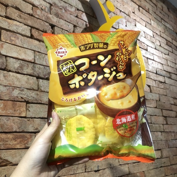 Bánh gạo ăn dặm vị Bắp Phômai Honda-Seika - Nhật Bản