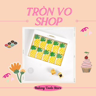 Túi đựng bánh dứa hình trái dưa nylon mịn (xấp 50 túi)