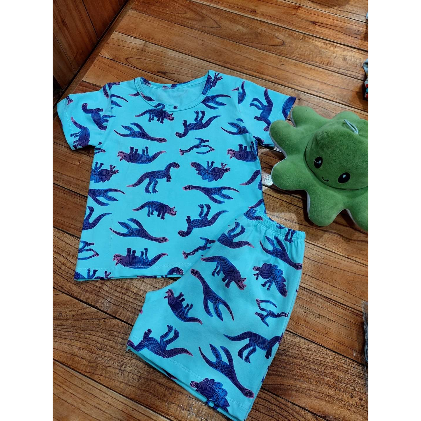 Bộ quần áo cotton cộc tay bé gái nhiều hoạ tiết dễ thương mát mịn thoải mái