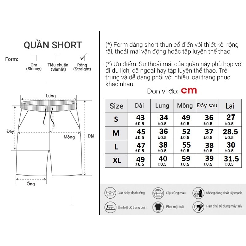 Quần Short Nam Đơn Giản Thời Trang Thương Hiệu Y2010 TSONS 39 21665 |YaMe|