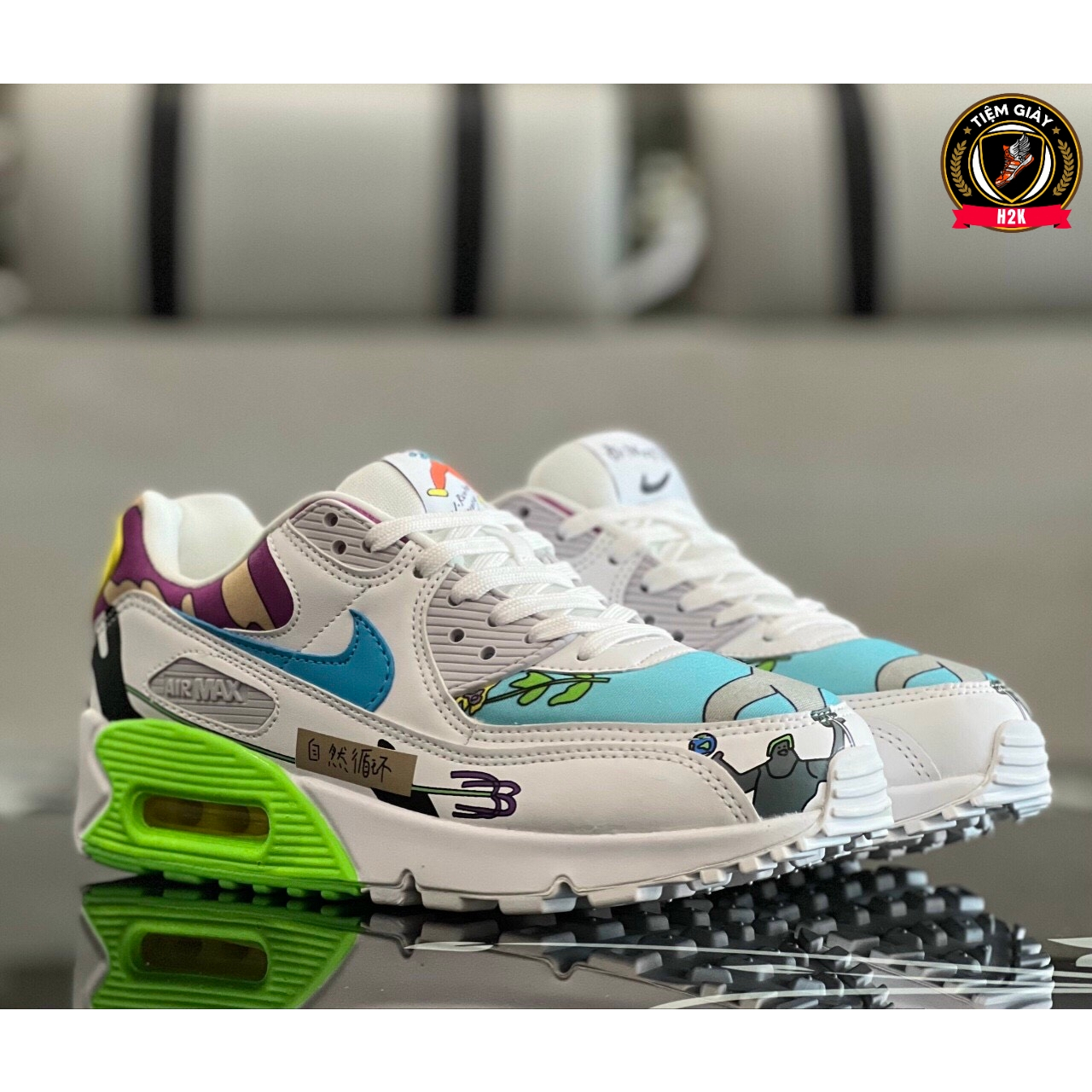Giày Thể Thao Nike Air Max 90 (Hàng Hãng)+(Tặng Vớ)