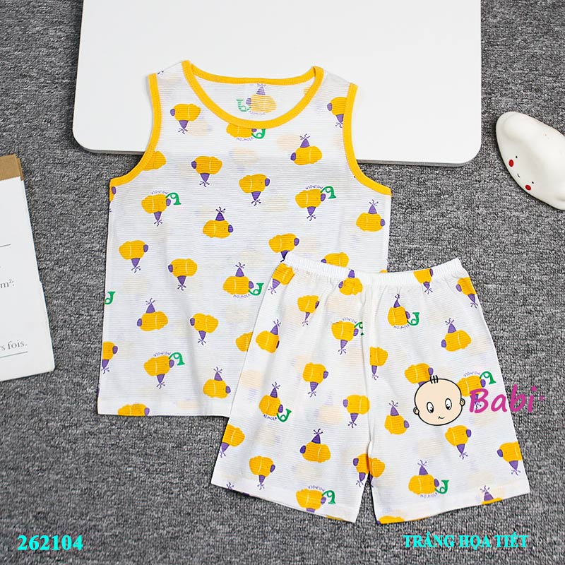 Bộ thun cotton giấy xuất Hàn nhiều họa tiết cho Bé trai gái size từ 1-5 tuổi (10kg-20kg)