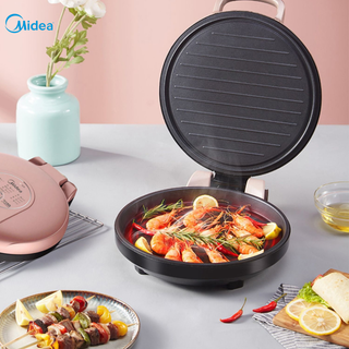 MIDEA - Chảo nướng điện hai mặt JK30E201, chất liệu chống dính cao cấp, nướng thịt, làm pizza, chiên trứng,...