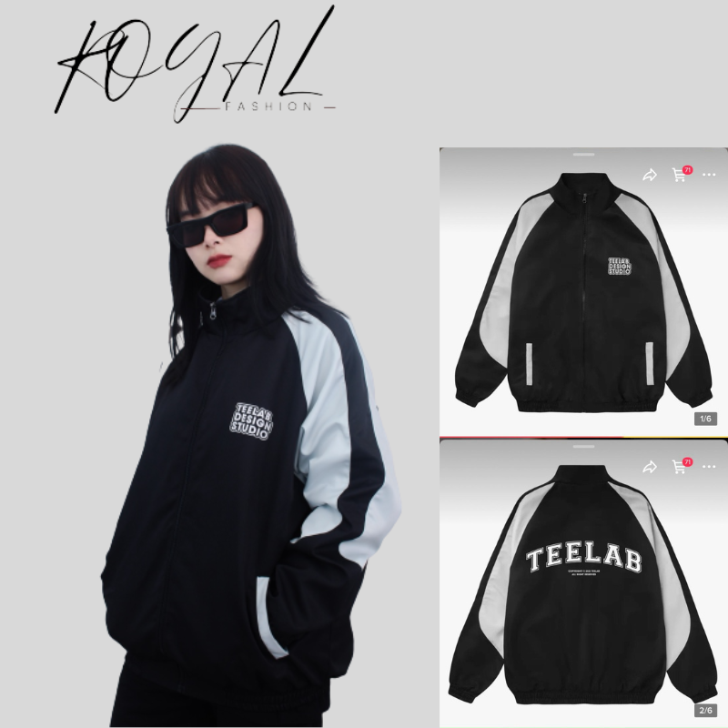 Áo Khoác Gió Unisex Nam Nữ Teelab Design Studio Jacket ROYAL FASHION 518