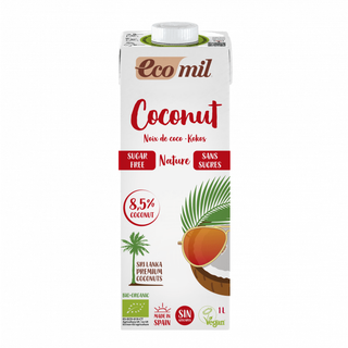 Sữa Dừa Không Đường Hữu Cơ Organic Coconut Milk Sugar-Free Bio Ecomil 1L